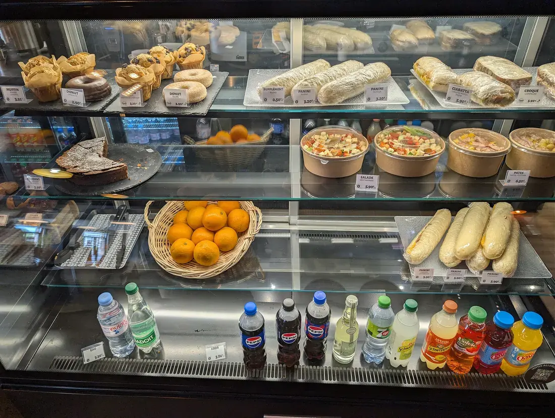 Coffee bar counter and display case